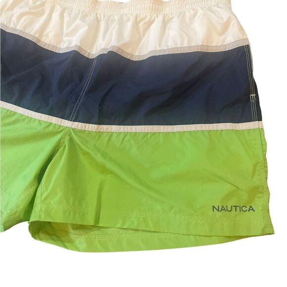 Nautica Swim Suit Mens Size XXL Colorblock Lined Casual Preppy - Picture 4 of 10